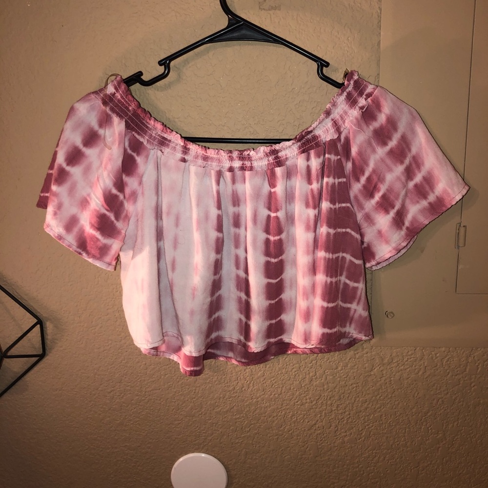 Off the shoulder crop top